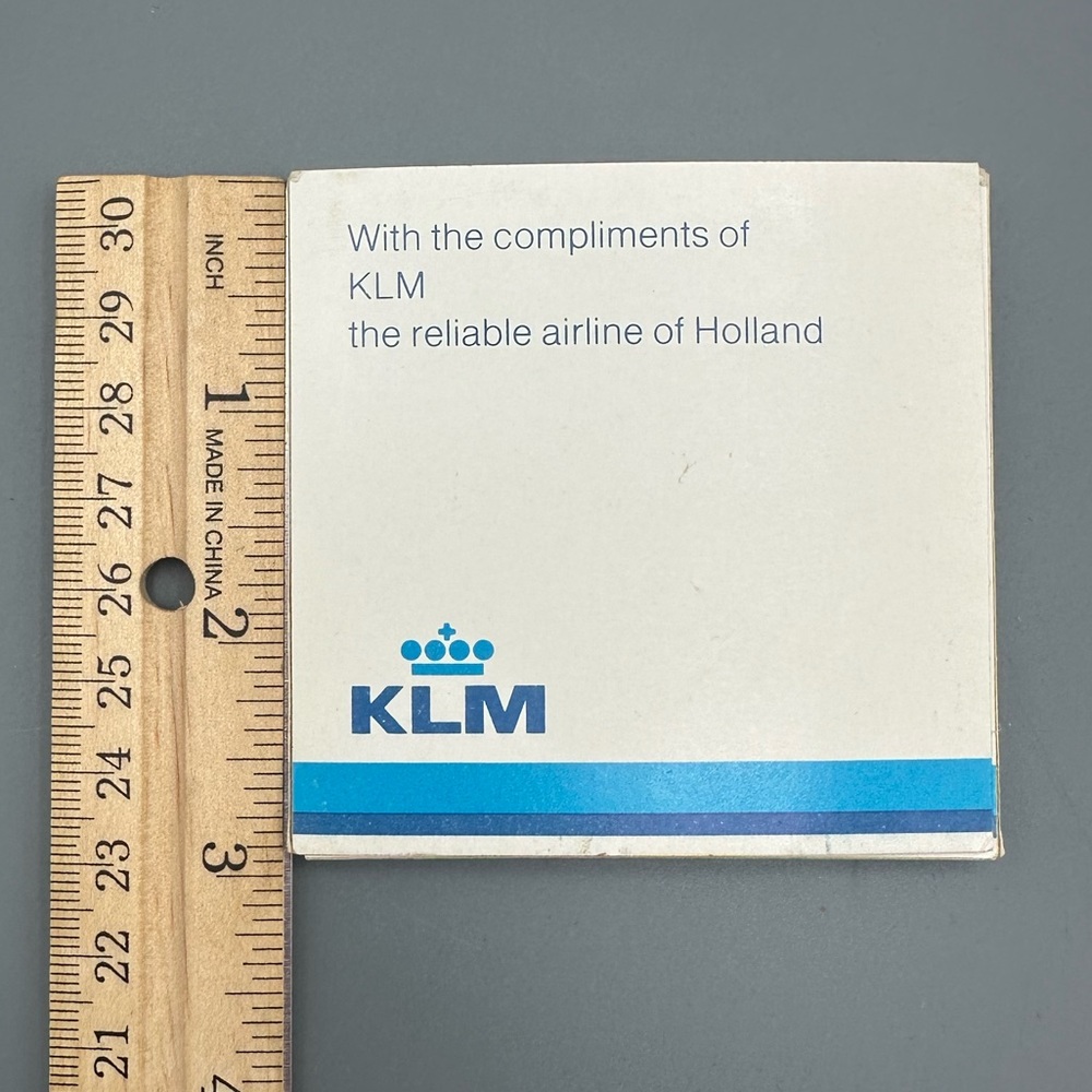 VTG KLM Business Class Airlines Dutch Tile Coaster 3”x3” 1982 - Picture 10 of 13